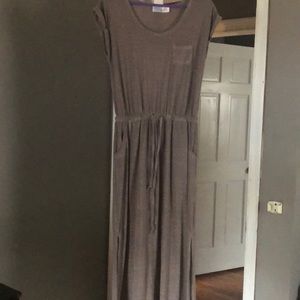 Tan maxi dress